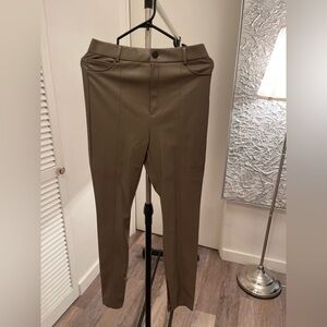 Faux leather pants , size medium